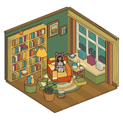 tabby, reading